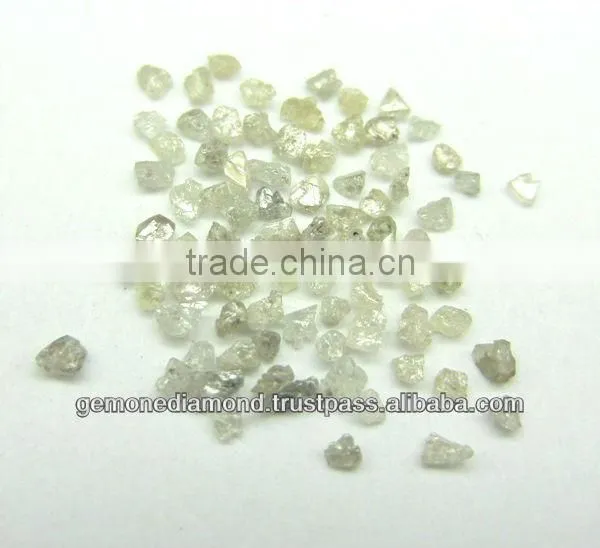 White, Gray Industrial Grade Rough Diamond Very Small Size