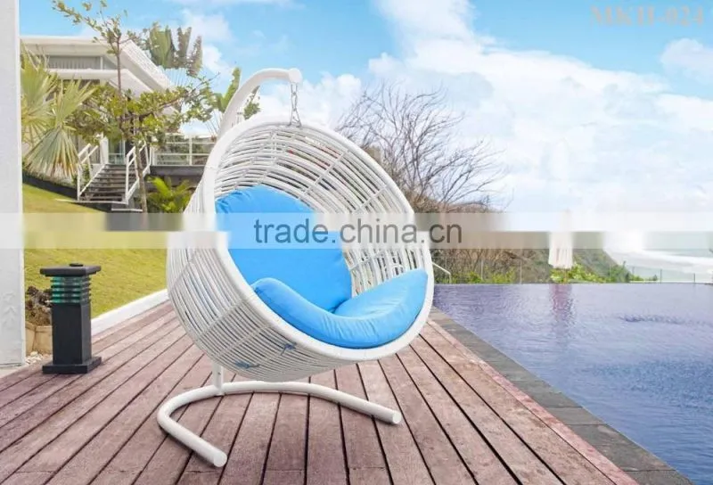 Wicker rattan swing chair Furniture- Rattan Outdoor Furniture Round Hanging Chair