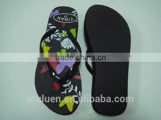 663 LOULUEN Wholesale Women Fashional EVA Wedge Flip Flop Sandals