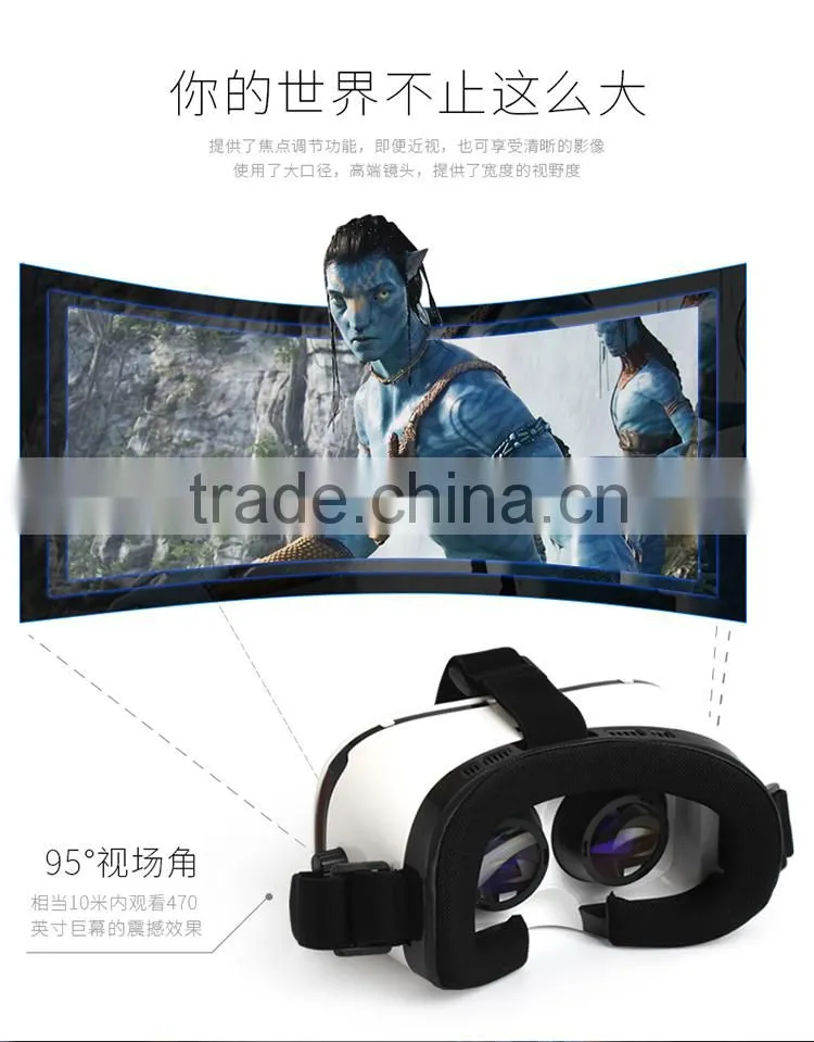 2016 new product Professional Accept OEM customized logo 3d glasses portable VR BOX