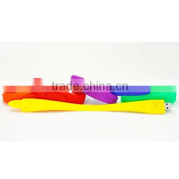Silicone clip bracelet 1GB usb flash drive