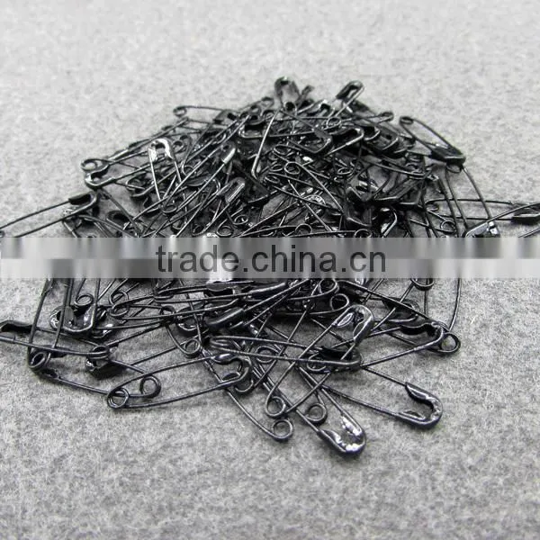 Black Brass Small Safety Pins