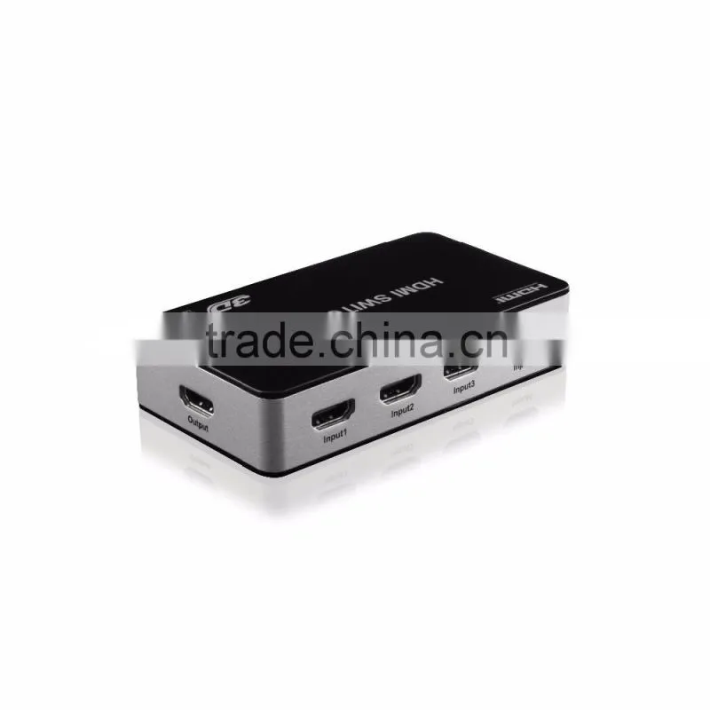Hot-selling 5 Ports HDMI Switch | 4K x 2K HDMI 5x1 Powered Switch with IR Wireless Remote and Power Adapter