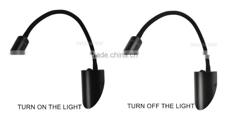 Hotel bedside black up and down wall light led,Black up and down wall light led,Up and down wall light led WL1080
