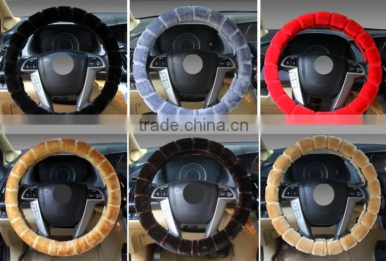 heated Villus stripe steering wheel covers