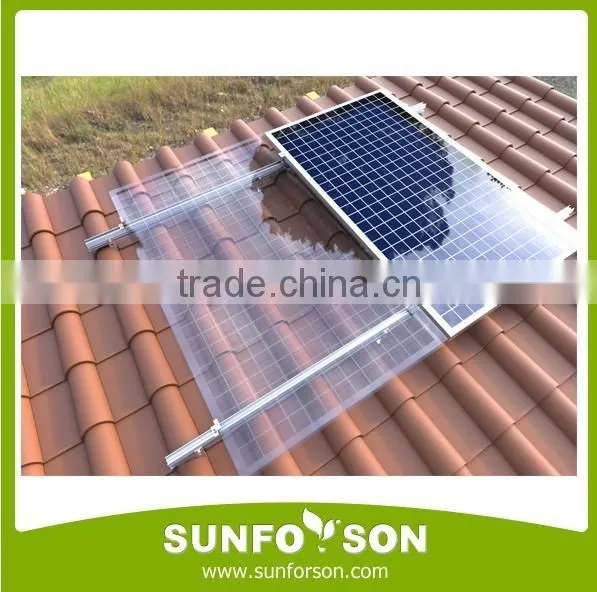 Aluminum Extrusion Solar Panel Tile Roof Mounting Brackets