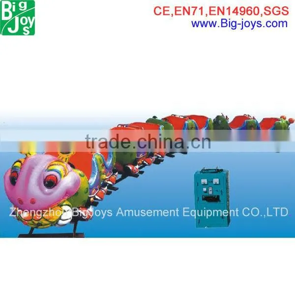 High quality FRP and steel amusement park kids track train made in China