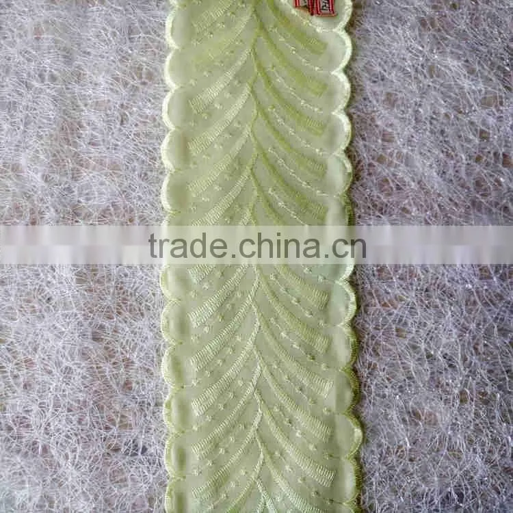 Garment decoration colorful embroidery cotton lace trimming