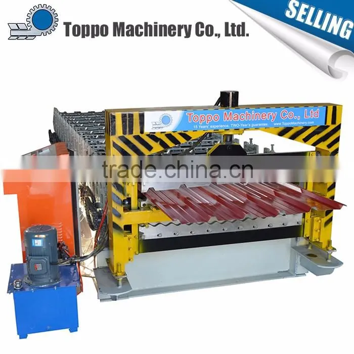 Hot selling High speed glazed steel double deck forming machine