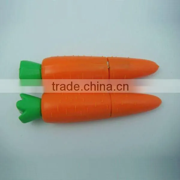customize carrot 16 GB shaped USB drive/ PVC USB drive/label usb flash drive LFN-202