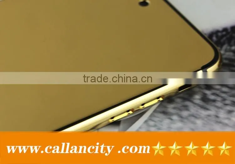 luxury plating gold for iphone 7 back gold housing cover