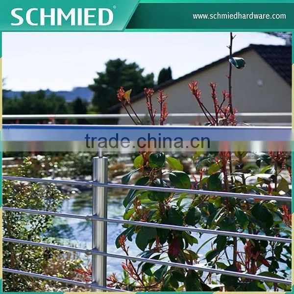 stainless steel indoor and outdoor stair railing for balcony /deck/porch