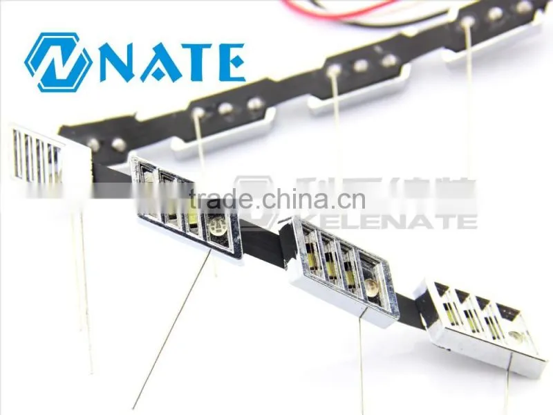 newest led light for car Dual Color Flexible Led Headlight Strip12v led factory lighting
