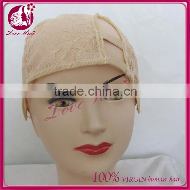 Adjustable wig cap silk base U part wig cap