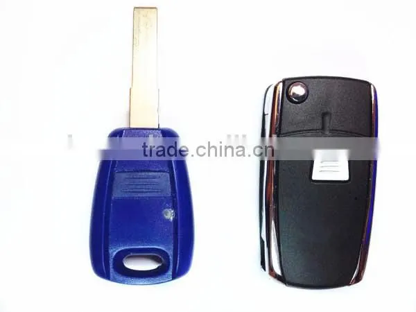Best price car key cover Fiat 1 button flip key shell fiat key