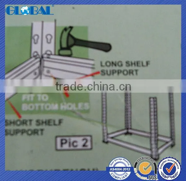 Top shelf with Double Angle Iron