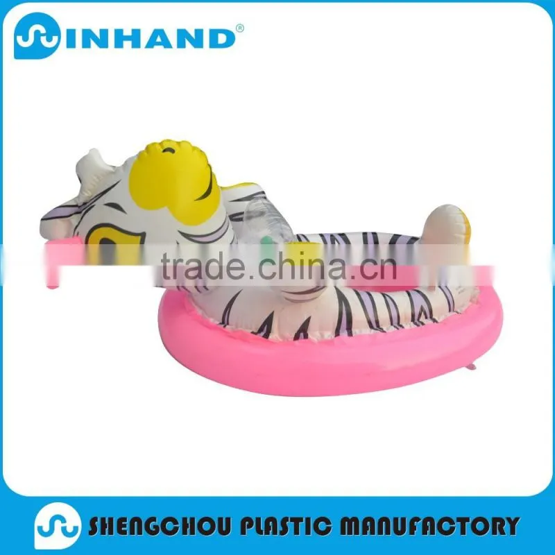 2016Best-selling Promotional Logo Printing Nontoxic pvc inflatable baby red rider/swimming pool float line/rider portable speake