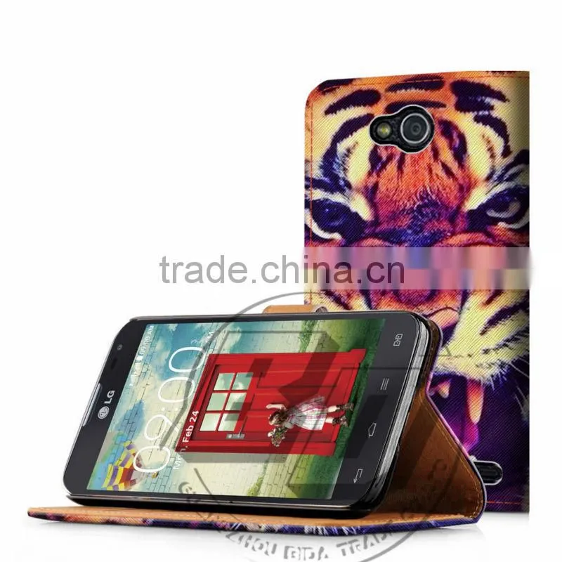 For LG Optimus G Pro 2 High Quality Print Card Holder Flip PU Folio Wallet Leather Case Cover Moible Phone Csae
