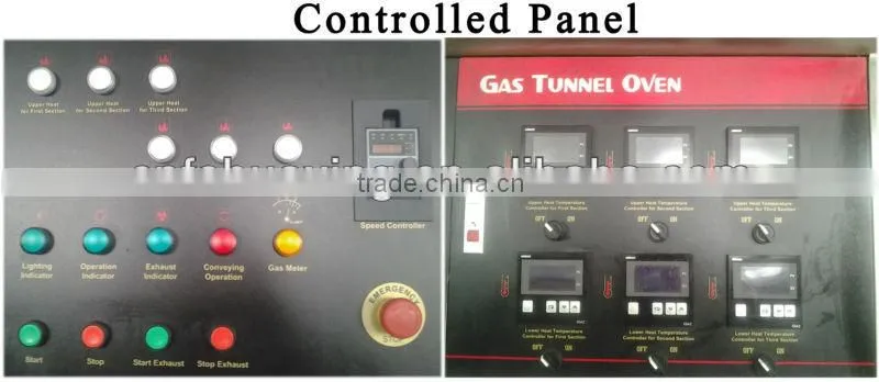 Gas Tunnel Oven For Bread Production Line