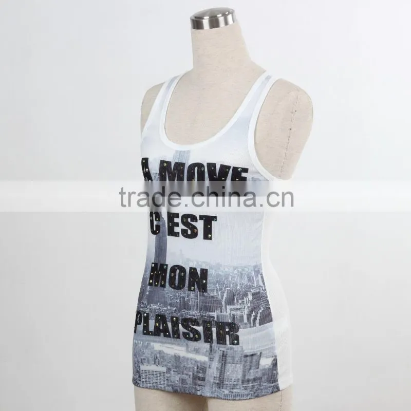 F5S15094 Tank Top Women Fitness Latest Design