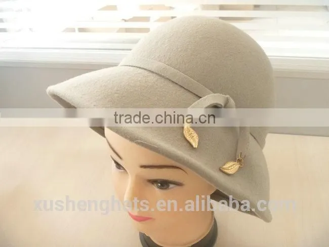 100% wool new style cloche hat for girls