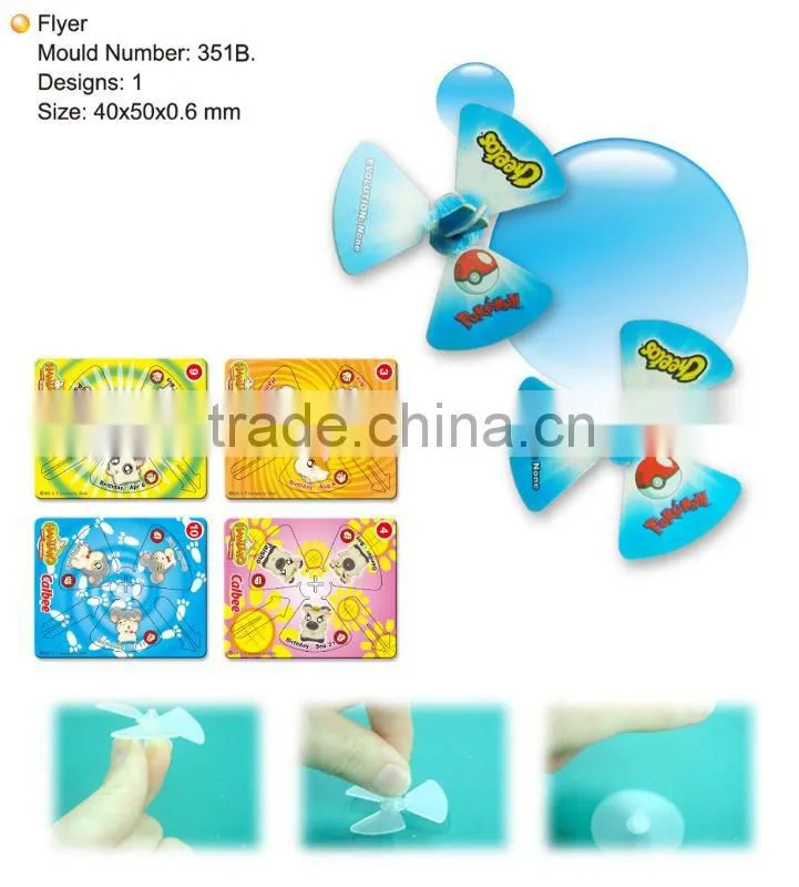 3D Puzzle Card With Flyer Style And Plastic Material