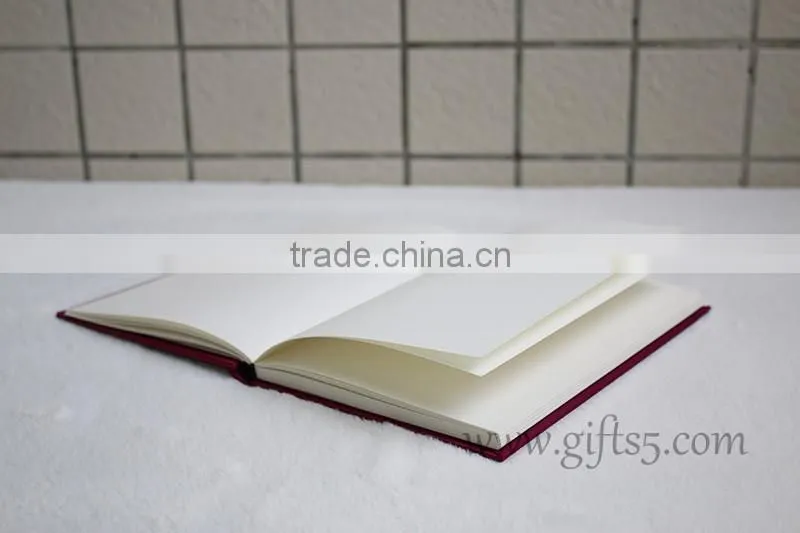 Excellent Silk Covor Wedding Guest Book with photo frame