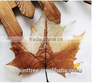 Natural leaf carving picture - Mona Lisa smile * foreign affairs gifts * world famous paintings