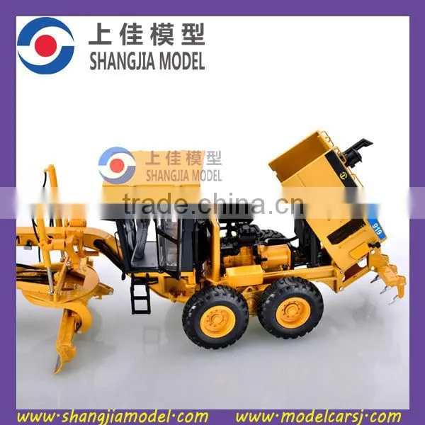 1:35 diecast construction land scraper model,high quality scale road grader model,diecast construction model grader