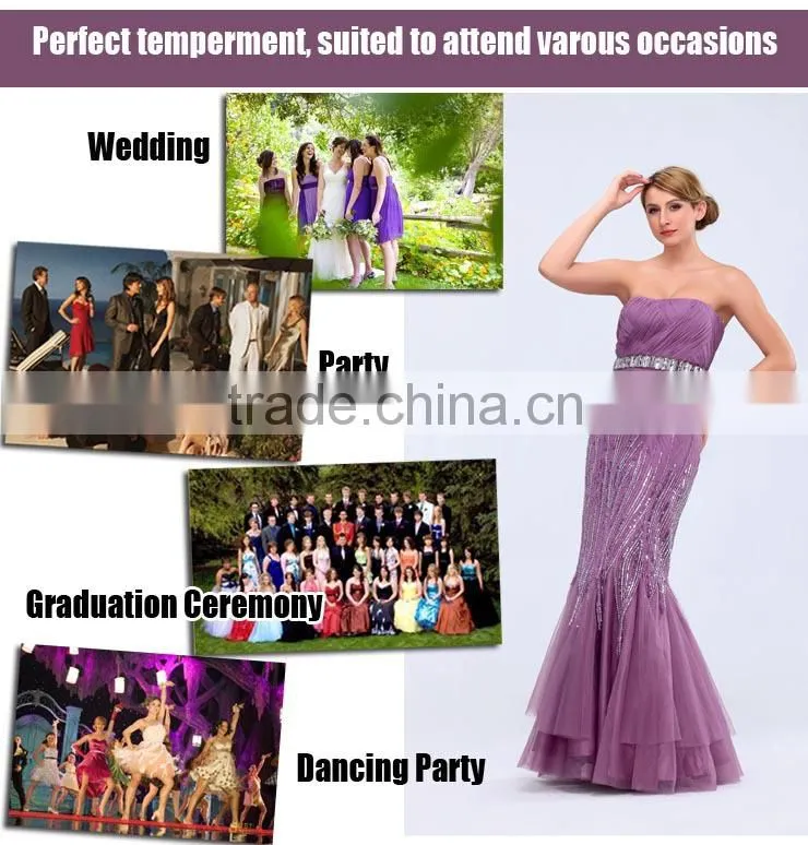 Distinctive Off shoulder prom dress mermaid style beaded 2014 new model evening dress