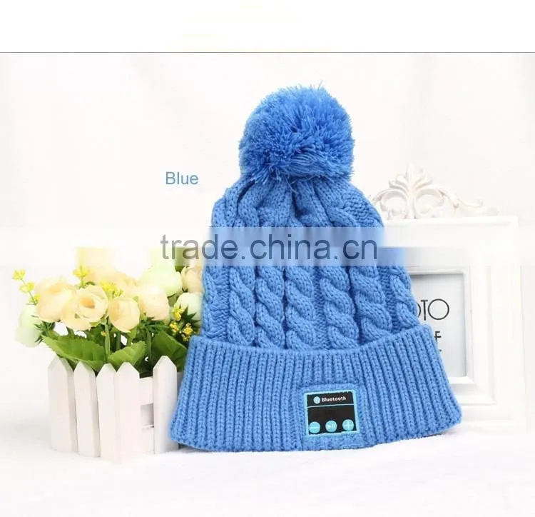 Bluetooth music Hat,Winter warm keep Knitted Cap with Wireless Stereo Headphone answer call