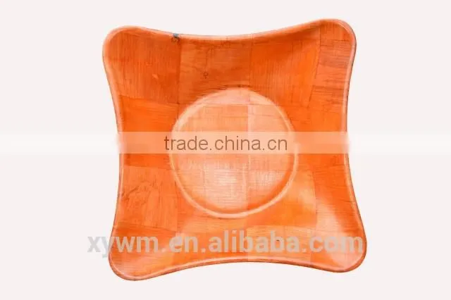 Square Woven Wooden salad Serving Plate