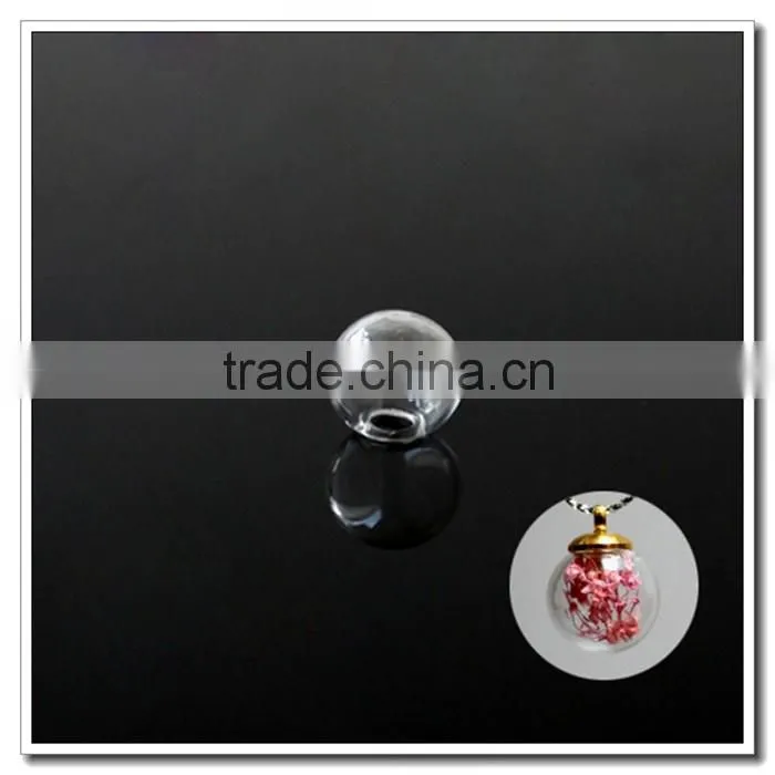 Mini cover crystal , with or without a Hole on the top bottle dome case DIY ITEMS || wholesale clear optical glass ball lens