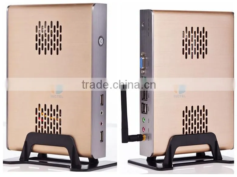 industrial panel Fanless PC with Intel Celeron C1037U COM full alluminum chassis