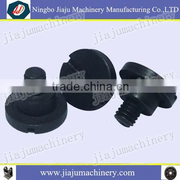 slotted black steel T bolt screw