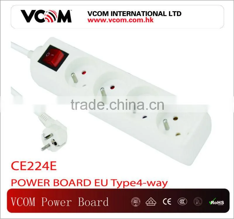 Type4-way Surge Protector Power Board For EU