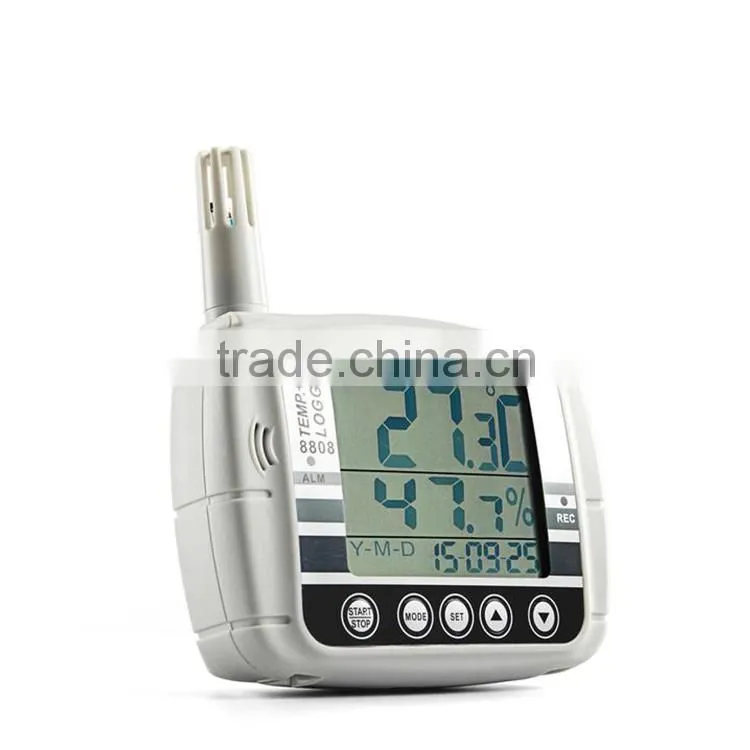 Wall Moutable USB Interface High Precision Temperature and Humidity Data logger AZ 8808 Thermometer hygrometer logger with Alarm