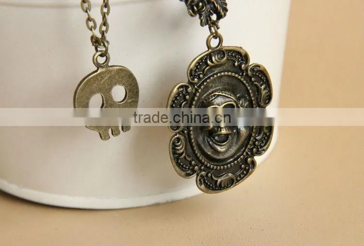 MYLOVE flower skull sweaterchain long necklace vampire MLSC-22