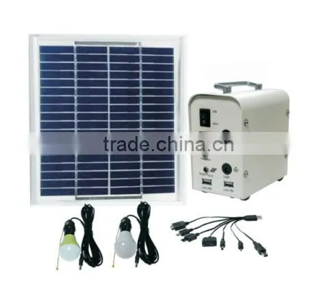 12V 5w solar panel home lighting system and solar lighting kit with led light