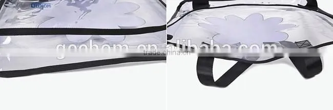 custom printed vinyl shopping bag high quality pvc shoulder bag