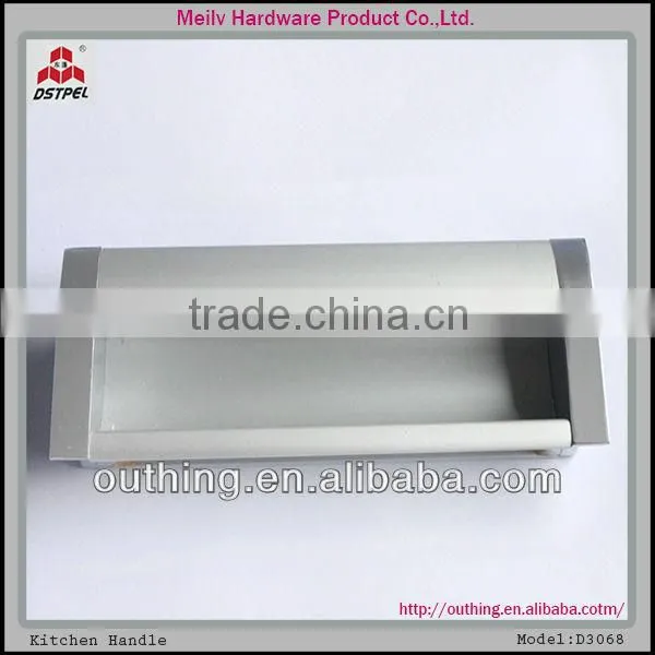 Aluminum+Zinc Alloy drawer concealed handle D3068