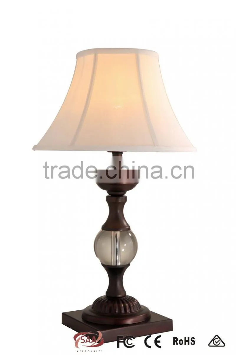 Manufacturer's Premium Table Lamp Retro Fabric Lamp Shade Desk Lamp
