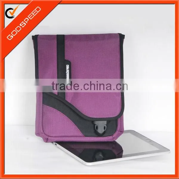 fashion slim nylon organizer shoulder tablet bag for ipad