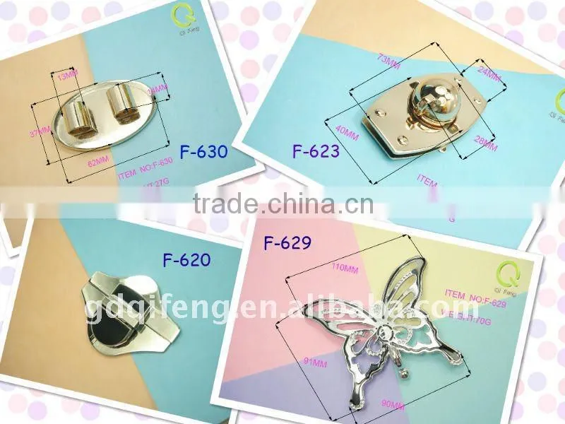 qifeng decoration metal logo f-1034 luggage set