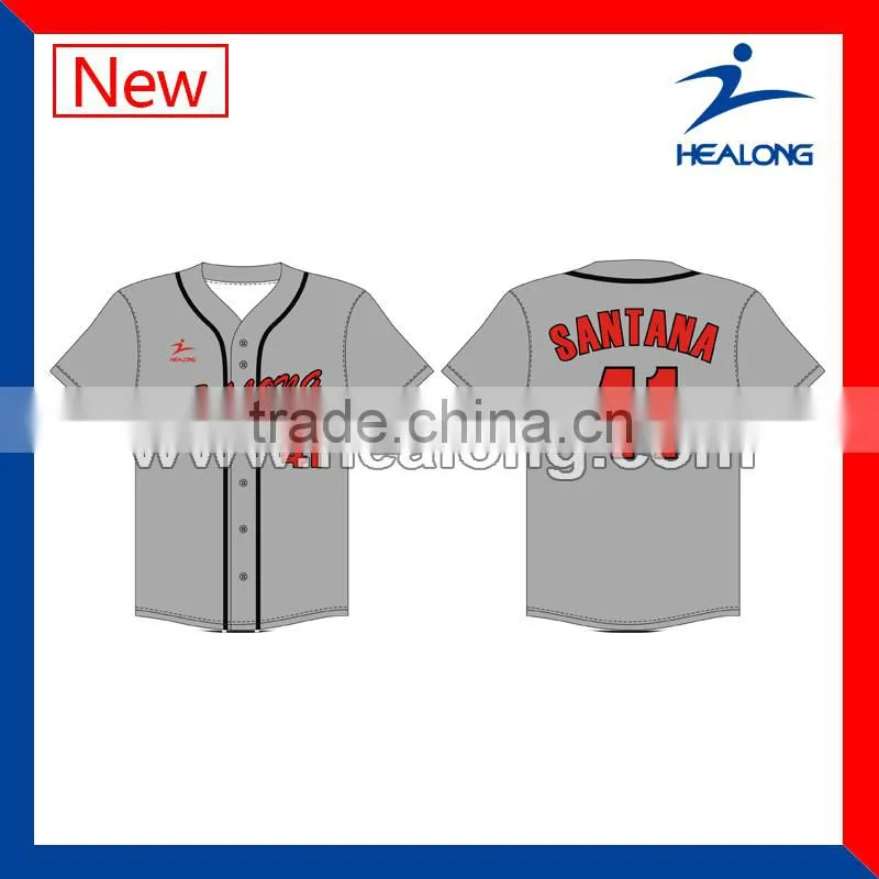 hot sales custom team private brand Baseball jersey