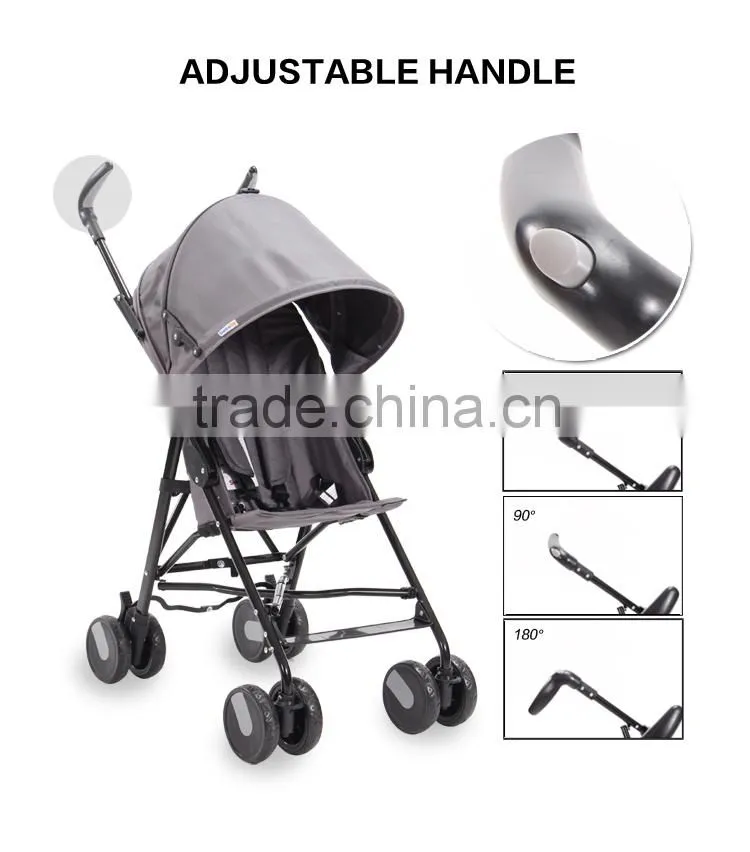 custom pink safety baby stroller with big wheels in good quality