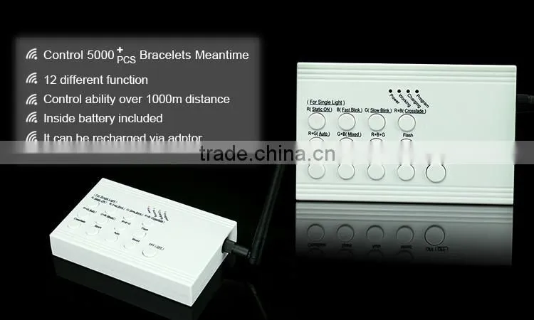 New Products Factory Price Remote Controlled Led Bracelet