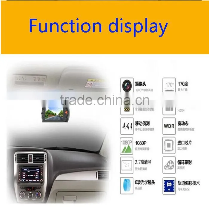 2.7 inch HD car DVR accelerometer parking 24 hours monitoring automobile black box Q5