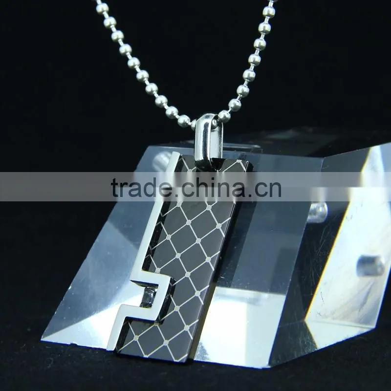 316L stainless steel black pendants for promotion