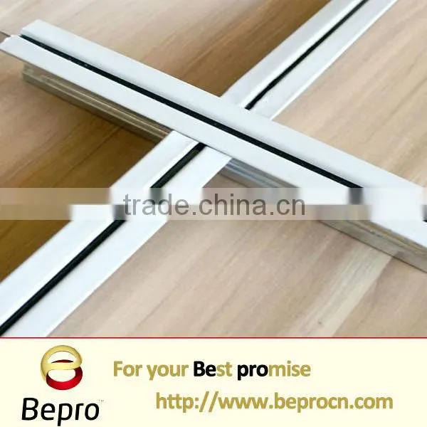flat grooved ceiling T-bar accessories for PVC gypsum tiles and plastic boards